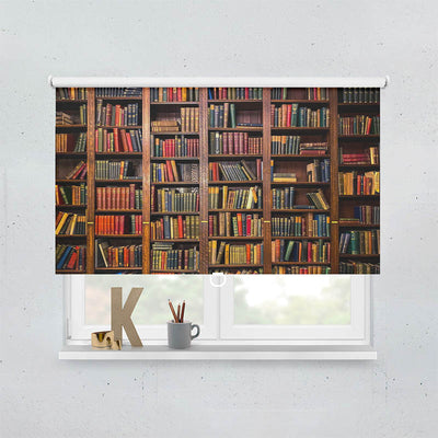 Plissee Motiv Altes Beucherregal