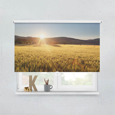 Plissee Motiv Kornfeld