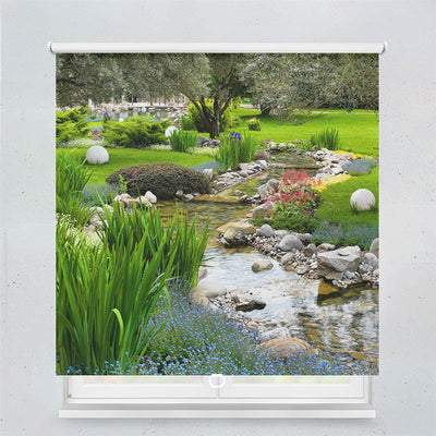 Plissee Motiv Wunderschoener Garten