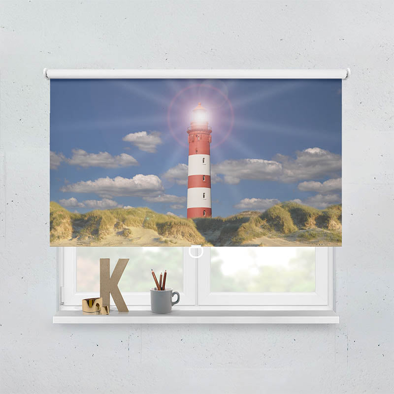 Plissee Motiv Leuchtturm