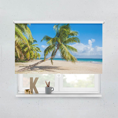 Plissee Motiv Palme Meer Urlaub