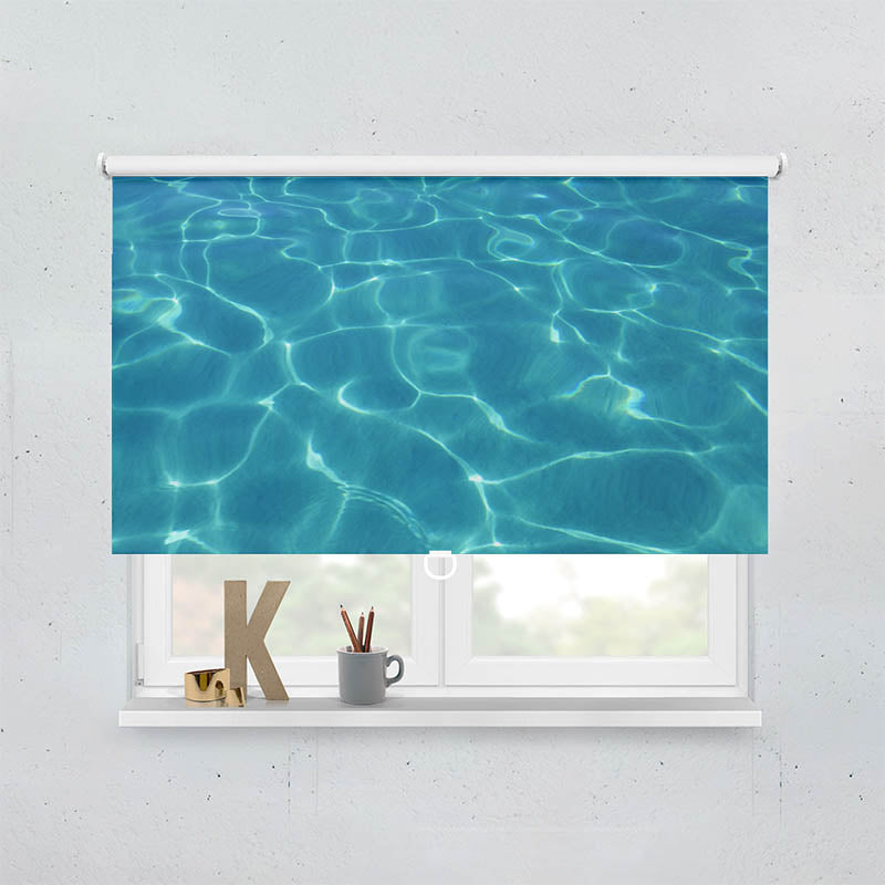 Plissee Motiv Wasser