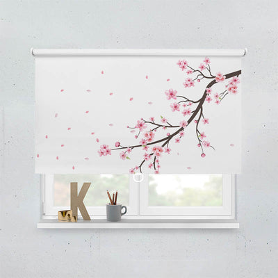 Plissee Motiv Kirschblueten