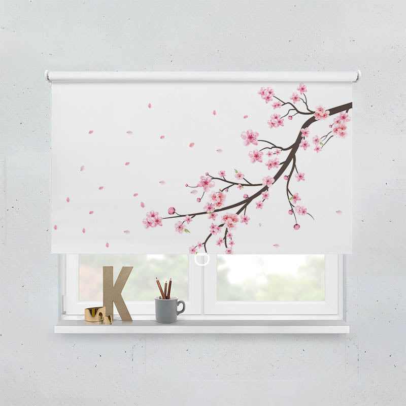 Plissee Motiv Kirschblueten