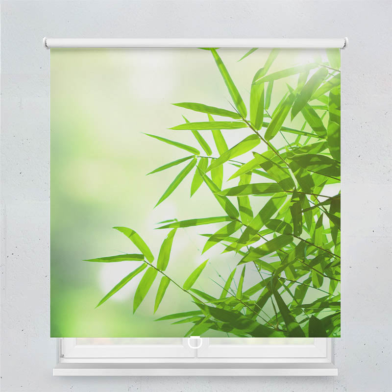 Plissee Motiv Bambus Strauch