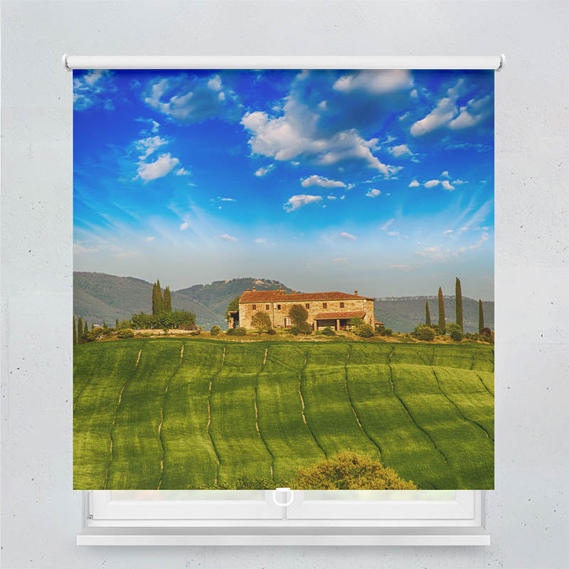 Plissee Motiv Toskana