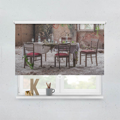 Plissee Motiv Lost Place der Beelitzer Heilstaetten