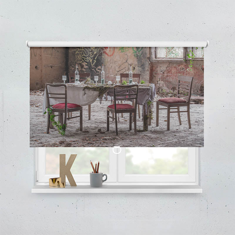 Plissee Motiv Lost Place der Beelitzer Heilstaetten