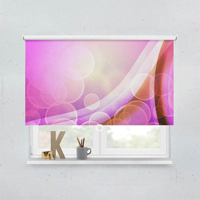 Plissee Motiv Grafik Pink