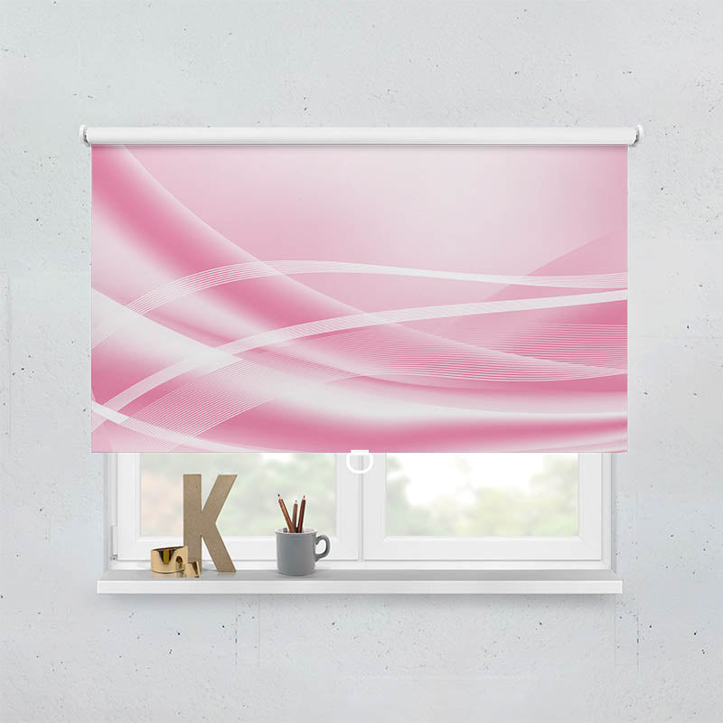 Plissee Motiv Grafik Rosa