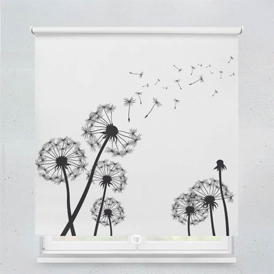 Plissee Motiv Pusteblumen Grafik