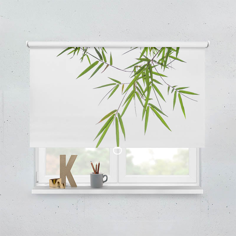 Plissee Motiv Bambus von Oben