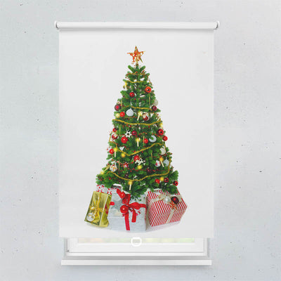 Plissee Motiv Weihnachtsbaum