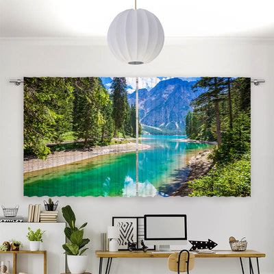 Vorhang Motiv Pragser Wildsee