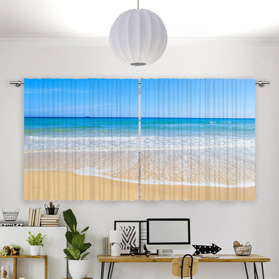 Vorhang Motiv Strand und Meer