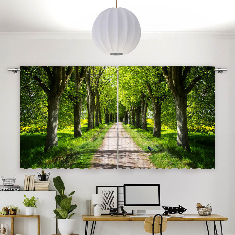Vorhang Motiv Schoene Allee