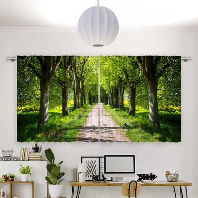 Vorhang Motiv Schoene Allee