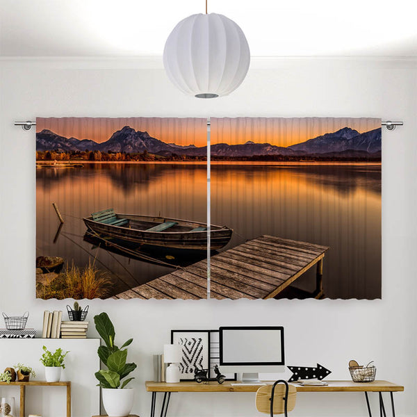 Vorhang Motiv "Abendstimmung am Hopfensee"