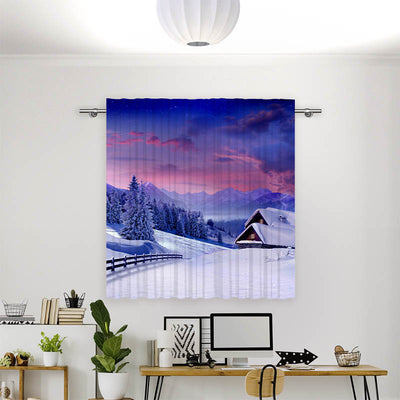 Vorhang Motiv Winterlandschaft