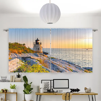Vorhang Motiv Rhode Island Leuchtturm