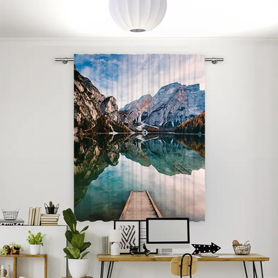 Vorhang Motiv Pragser Wildsee