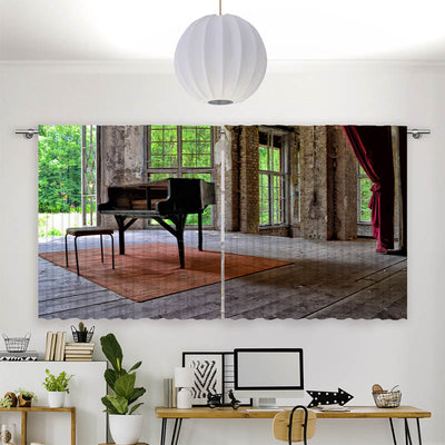 Vorhang Motiv Lost Place Verlassene Heilstaette