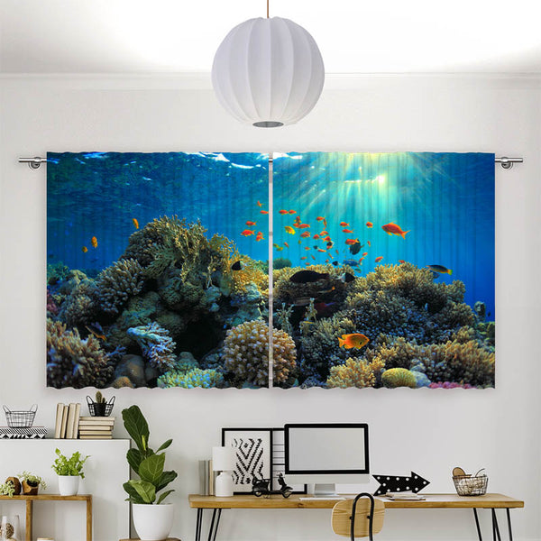 Vorhang Motiv "Fische im Ozean"