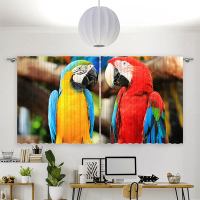 Vorhang Motiv Papageien