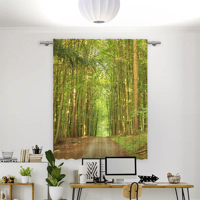 Vorhang Motiv Bambuswald Weg