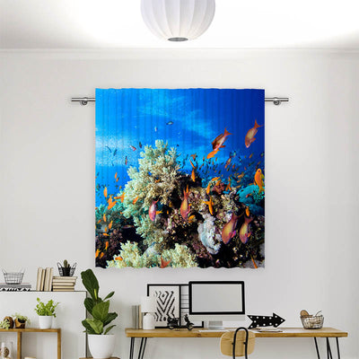 Vorhang Motiv Korallen und Fische