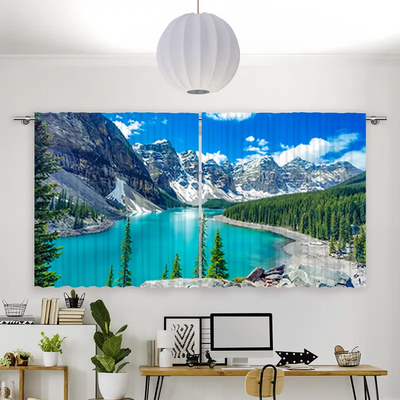 Vorhang Motiv Morain Lake Bergsee