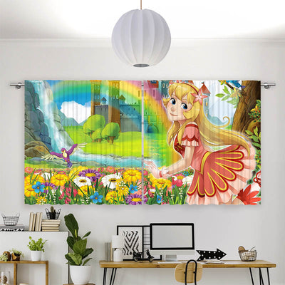 Vorhang Motiv Fee im Maerchenland