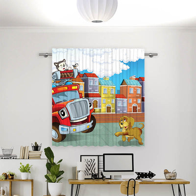 Vorhang Motiv Feuerwehr