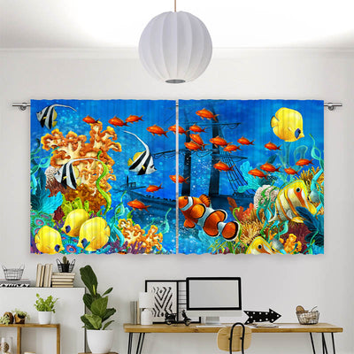 Vorhang Motiv Fische Kindermotiv