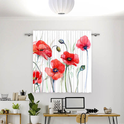 Vorhang Motiv Mohnblumen Gemaelde