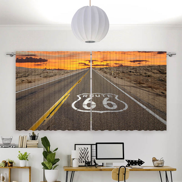 Vorhang Motiv "Route 66"