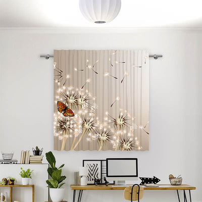 Vorhang Motiv Pusteblume Schmetterling