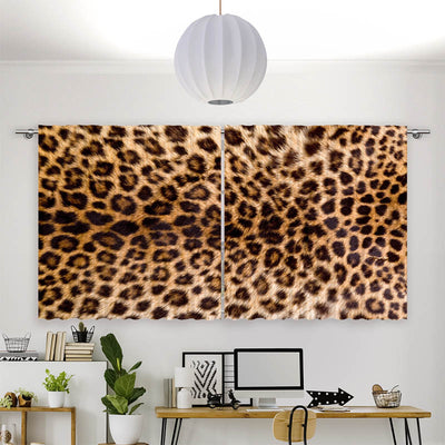 Vorhang Motiv Leopardenmuster