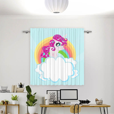 Vorhang Motiv Pony auf der Wolke
