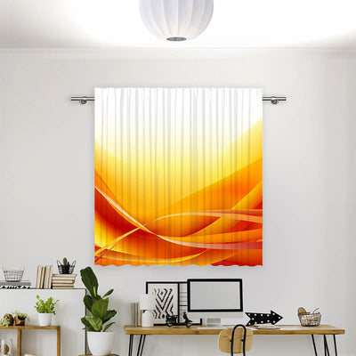 Vorhang Motiv Abstrakte Wellen Orange
