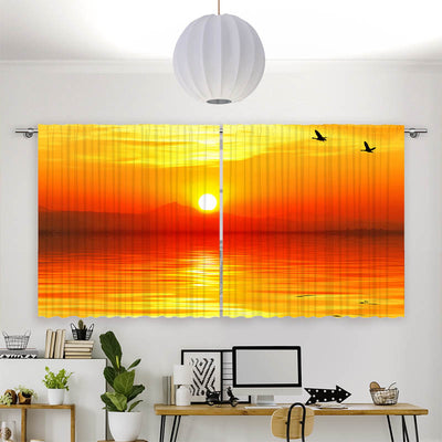 Vorhang Motiv Sonnenuntergang Meer