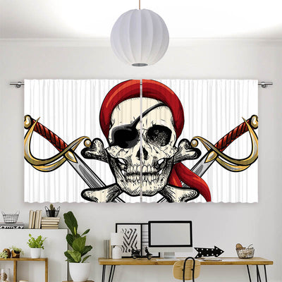 Vorhang Motiv Totenkopf