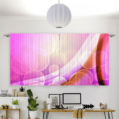 Vorhang Motiv Grafik Pink