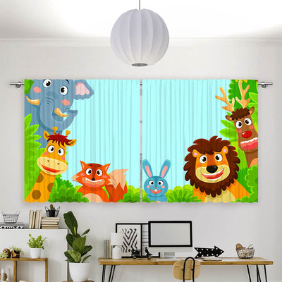 Vorhang Motiv Wilde Tiere