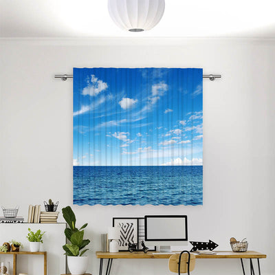 Vorhang Motiv Ozean und Blauer Himmel