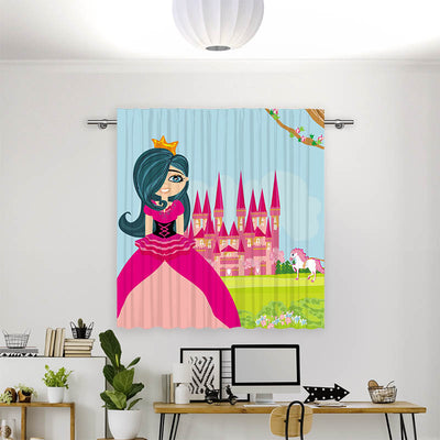 Vorhang Motiv Prinzessin Vor dem Schloss