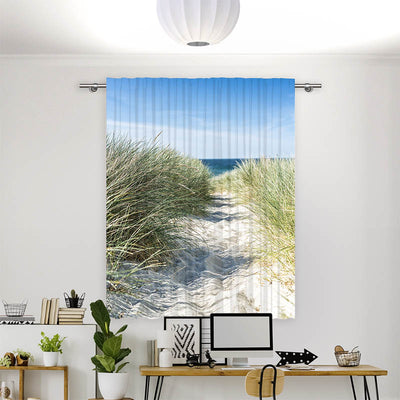 Vorhang Motiv Duene Meer