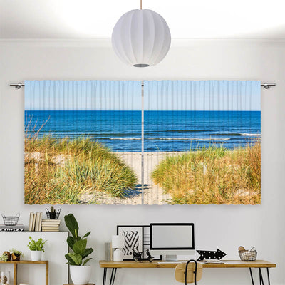 Vorhang Motiv Duene Meer Ostsee