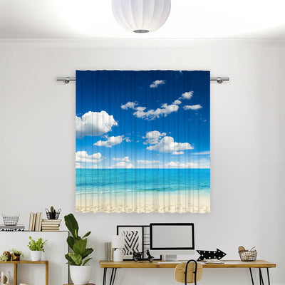 Vorhang Motiv Wiese mit Wildblumen