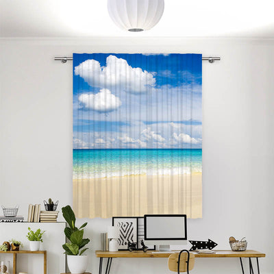Vorhang Motiv Meer Himmel Strand